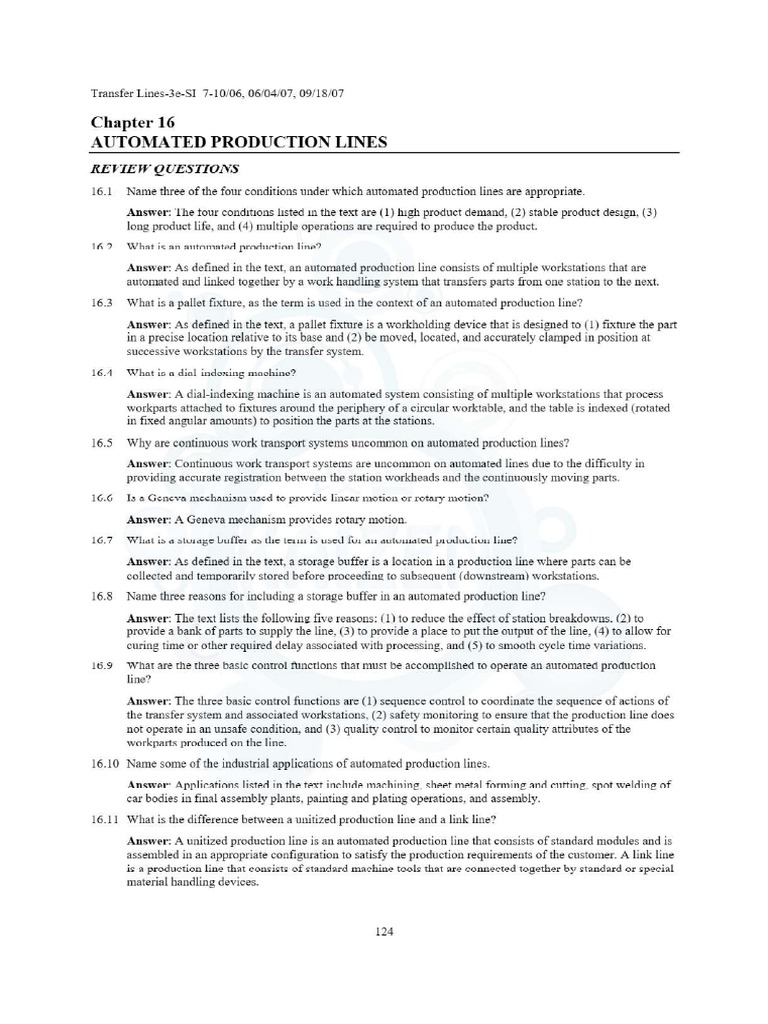 Chapter 16 Automated Production Lines PDF