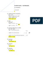 TALLER 1 - Factorización - Matemática Básica