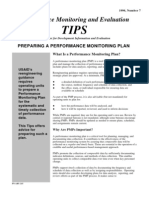 TIP Number7, Preparing a Performance Monitoring Plan