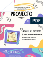 Proyecto Comentario Crítico