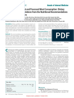 Unprocessed Red Meat and Processed Meat Consumption - Dietary Guideline Recommendations From The Nutritional Recommendations (NutriRECS) Consortium