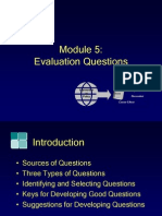 Module5, Evaluation Questions