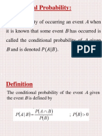 Conditional Probability:: A B A B