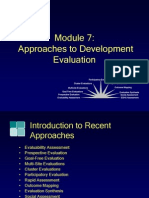 Module7, Approach to Development Evaluation