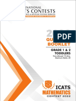 Question Paper ICATS Mathematics Contest 2022 Grade 1 2