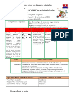 COMU Leemos Un Texto Sobre Los Alimentos Saludables.