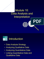 Module10, Data Analysis and Interpretation