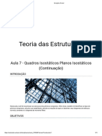 Aula 7 - Quadros Isostáticos Planos Isostáticos II.