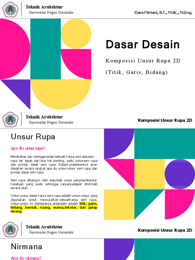 Dasar Desain_Unsur Rupa 2D | PDF