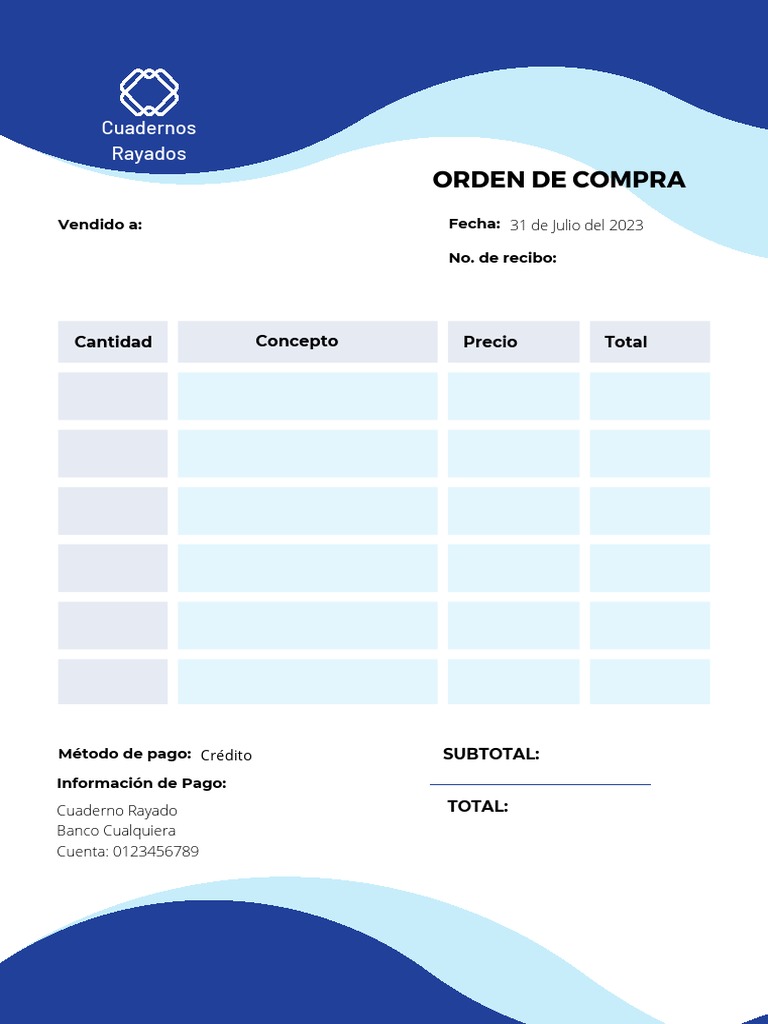 Orden de Compra Cuadernos 2023 | PDF | Finanzas y dinero | Derecho