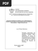 Utilização de Software Livre na Universidade Federal do Estado do RJ – Currículo Livre