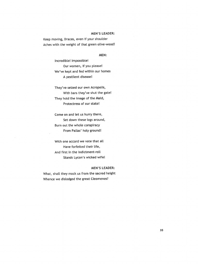 Lysistrata Chorus PDF