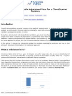 5 Techniques To Handle Imbalanced Data For A Classification Problem