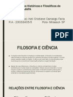 Relações Entre Filosofia e Ciência