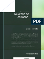 Corrosão Utilizando Pregos e Substancias