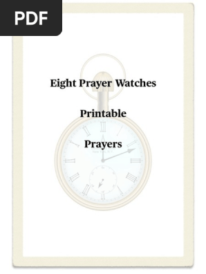 Eight Prayer Watch Printables PDF