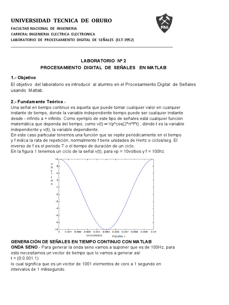 Procesamiento de Señales en MATLAB | PDF | Muestreo (procesamiento de ...