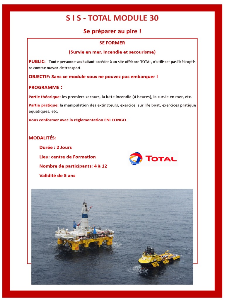 Formation Module 30 Total E&P Congo | PDF