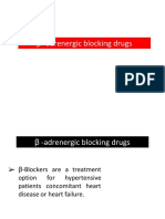 Beta Adrenoceptor Blockers