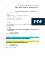 Metodología para El Cálculo Del Costo de Capital Promedio Ponderado