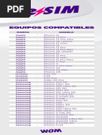 Equipos Compatibles - eSIM WOM