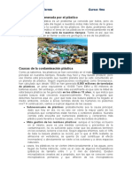 Contaminación Generada Por El Plástico