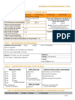 Formulaire - Demande - Réservation de Salles Et Chalets