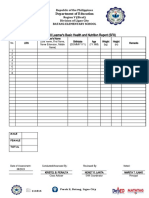 SF8 Nutritional Status