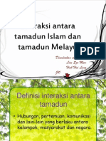Interaksi Antara Tamadun Islam Dan Tamadun Melayu