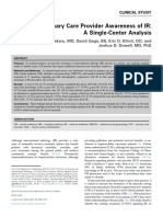PrimaryCareProviderAwarenessofIR-A Single-Center Analysis