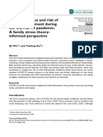 Wu Xu 2020 Parenting Stress and Risk of Child Maltreatment During The Covid 19 Pandemic A Family Stress Theory Informed