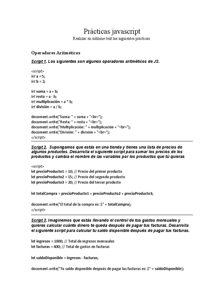 Pr cticas javascript pdf economias