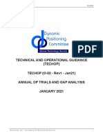 TECHOP Annual DP Trials and Gap Analysis
