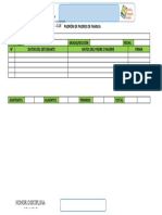 Padrón de Padres de Familia Actividad TUTOR (@) Grado/Sección Fecha #Datos Del Estudiante Datos Del Padre O Madre Firma