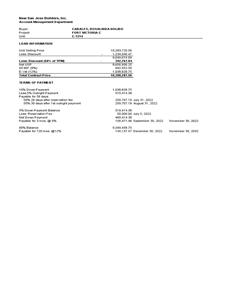 2023 Computation Amount Due | PDF | Computers