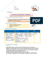 D2 A1 SESION MAT. Conocemos y Aprendemos A Multiplicar.