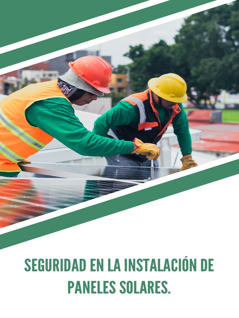 Seguridad en Instalación de Paneles Solares | PDF