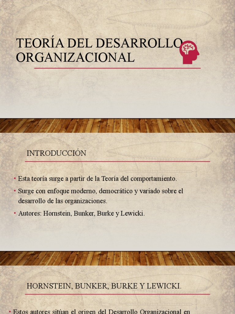 Teoría Del Desarrollo Organizacional | PDF