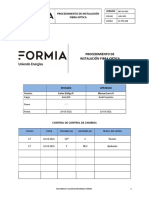 Procedimiento de Instalacion de Fibra Optica