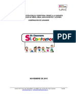 Informe de Gestión Pública Territorial Frente A La Garantía de Los Derechos de Niños, Niñas, Adolescentes Y Jóvenes Gobernación de Casanare