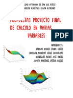 Propuestas Proyecto Final de Calculo en Varias