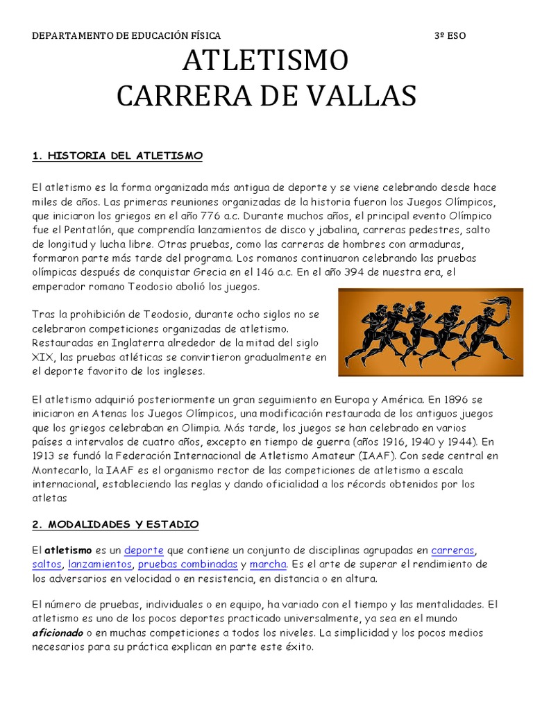 ATLETISMO | PDF | Deporte del atletismo | Deportes atléticos