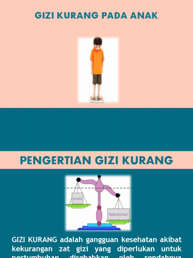 Gizi Kurang Pada Anak Pdf