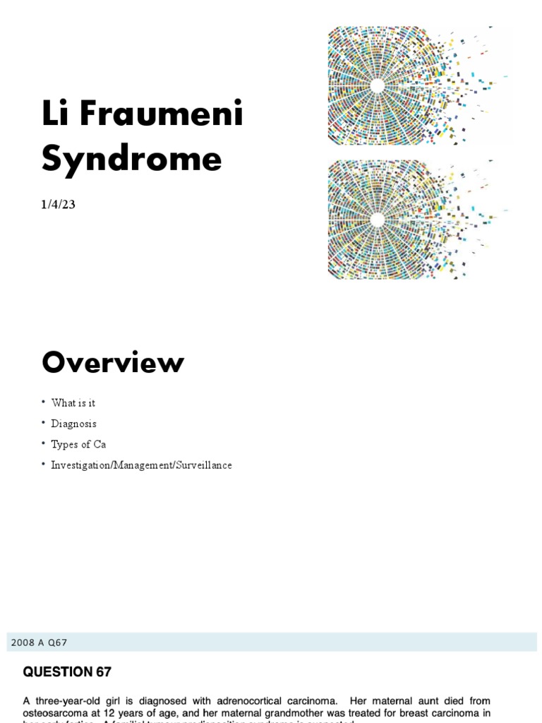 Li Fraumeni | PDF | Cancer | Diseases And Disorders