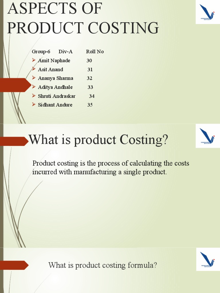 Understanding Product Costing Basics | PDF | Product (Business) | Life ...