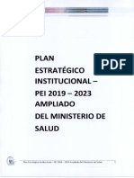 Plan Estrategico Institucional Del Ministerio de Salud Al 2023