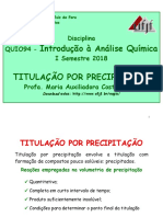 Aula 6 Titulação Por Precipitação QUI094 2018 1 Alunos