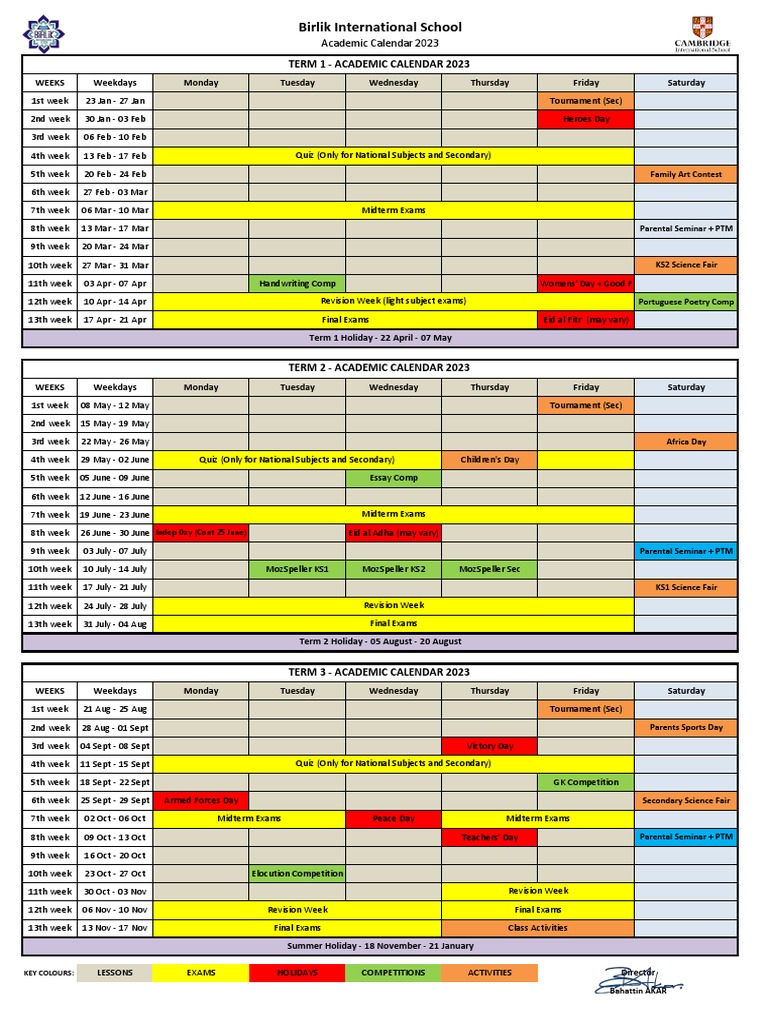 Academic Calendar 2022 Parent | PDF