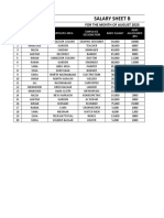 Salary Sheet B Hadi