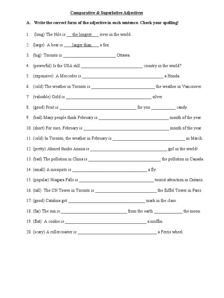 Adjectives | Rules, Types and Usage in Comparison intelligence overview